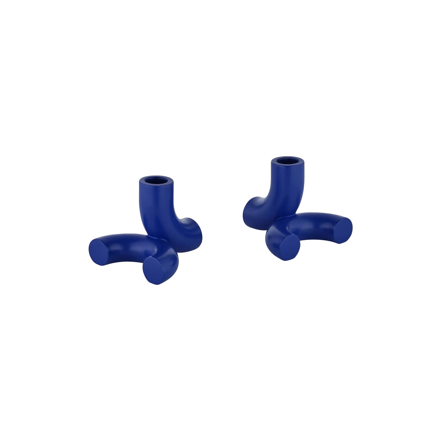 DOODLE Lysestager 2 stk. mazarine blue