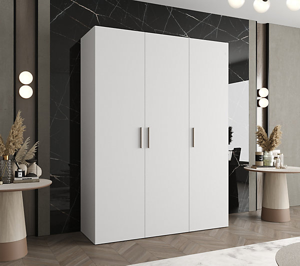 Armoire Bari 1 a portes battantes H. 202 x L.150 x P. 52, 3 portes