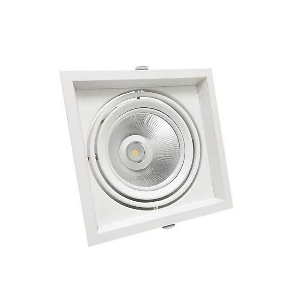 Kit Support AR111 Encastrable Orientable avec Ampoule LED 20W - Blanc Chaud 2300k - 3500k - SILUMEN