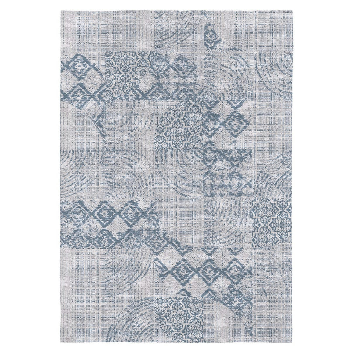 GUEROS - Tapis décoratif en coton impression digital dessin dégradé 120x170 cm