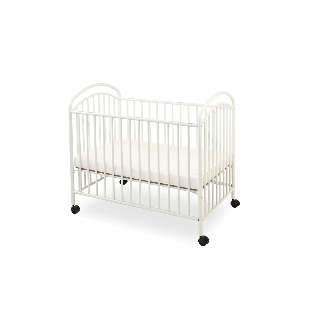 Classic Arched Compact Metal Non-folding Crib