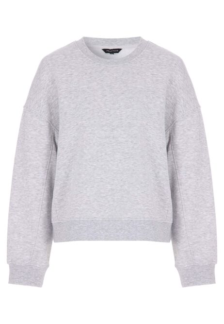 Womens Grey Marl Cotton Rich Sweatshirt