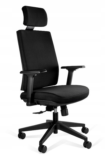 Ergonomiczny fotel biurowy Shell czarny/czarny