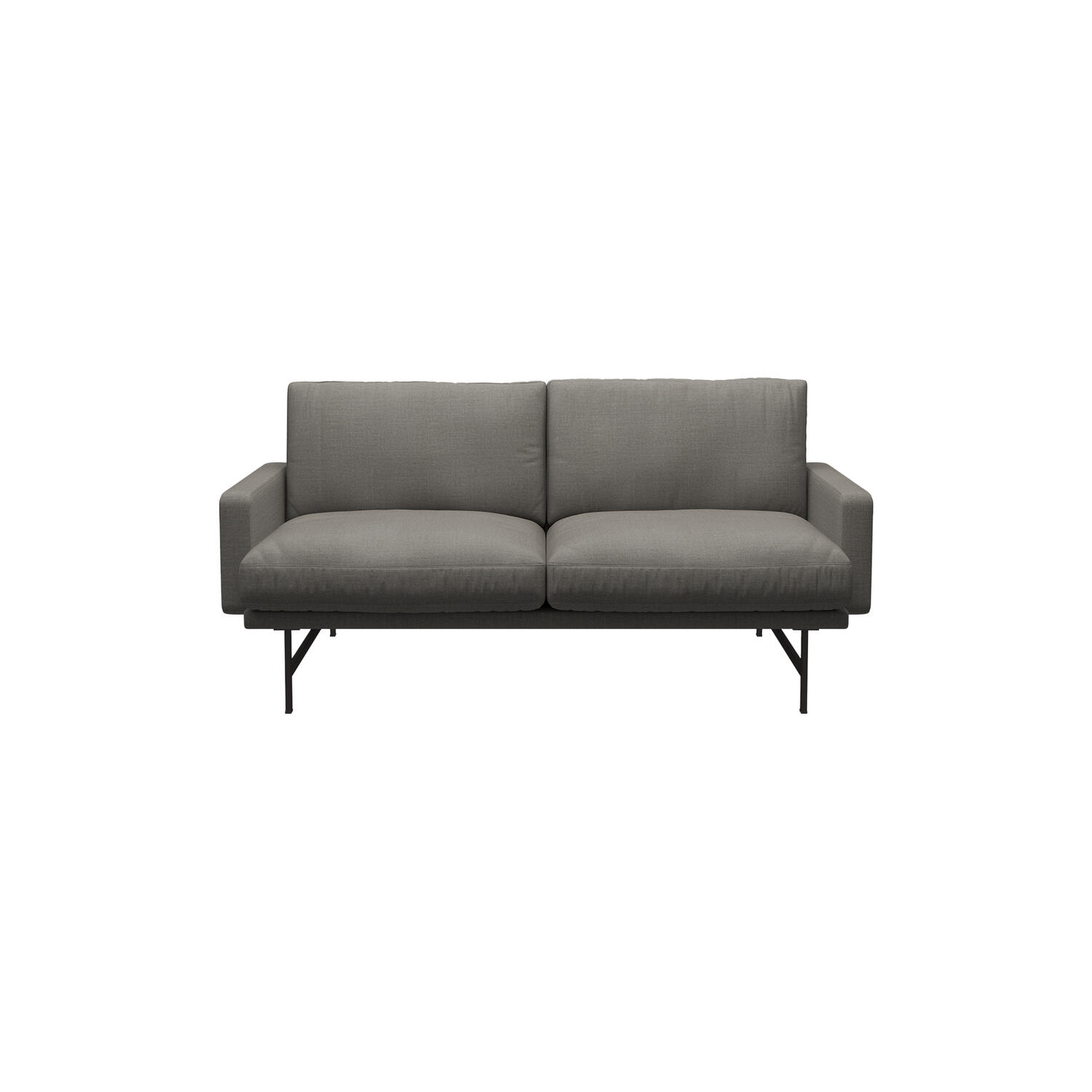 Lissoni&trade; PL112S 2 pers. sofa, Fiord 351/brown bronze