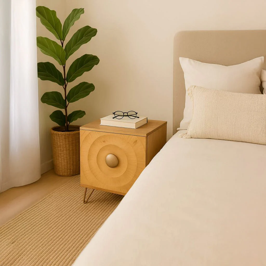 Mesa de Cabeceira Mandala Madeira TORA