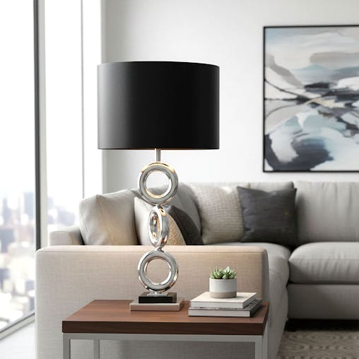 SOGA 2X Simple Industrial Style Table Lamp Metal Base Desk Lamp