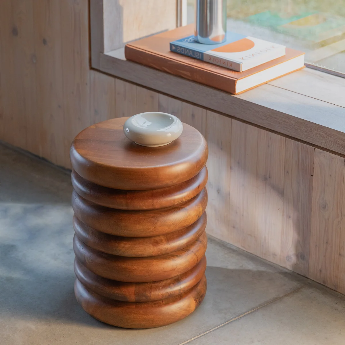 Zuiver - Disc Hocker / Beistelltisch, braun