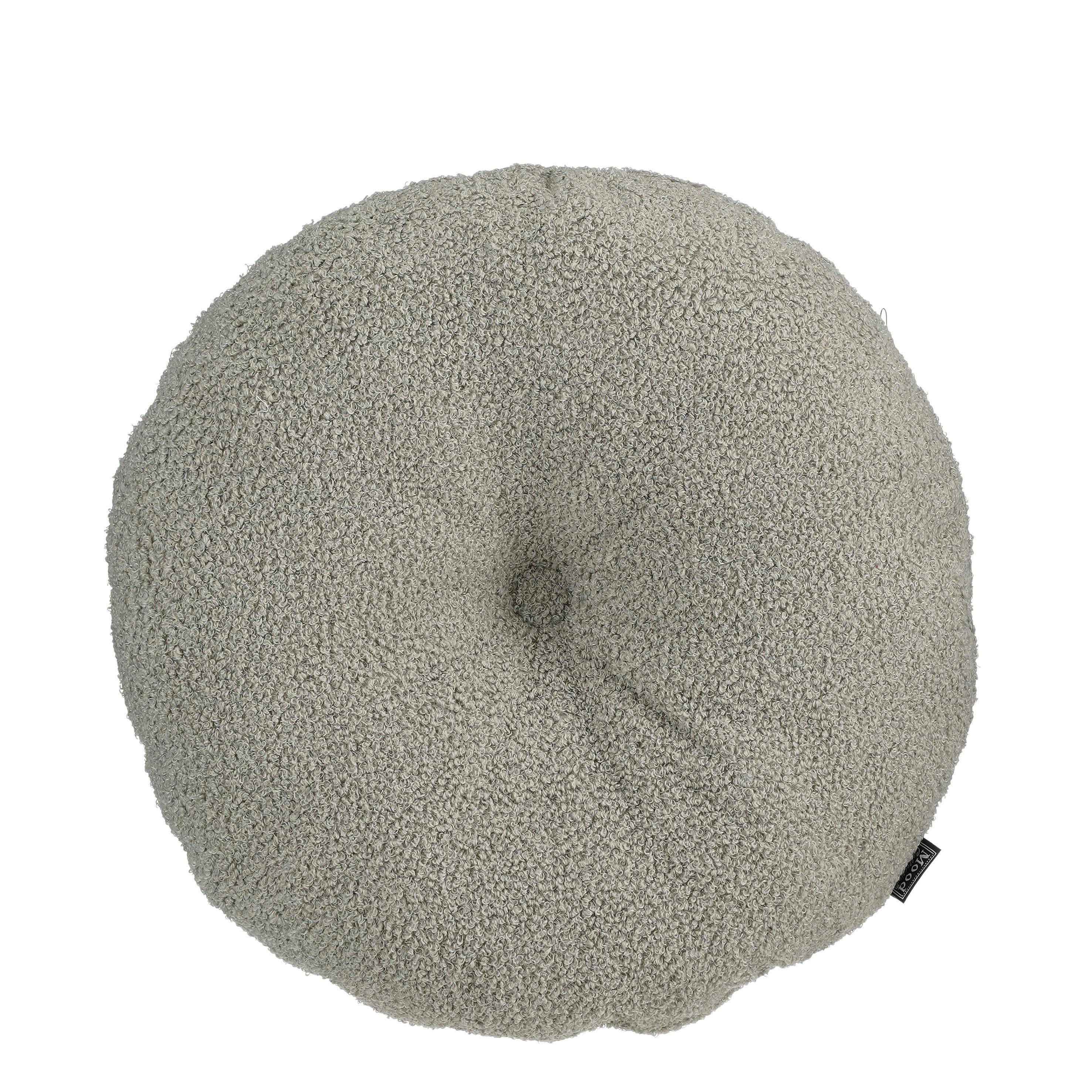 NADINE - Coussin en polyester recyclé gris D40