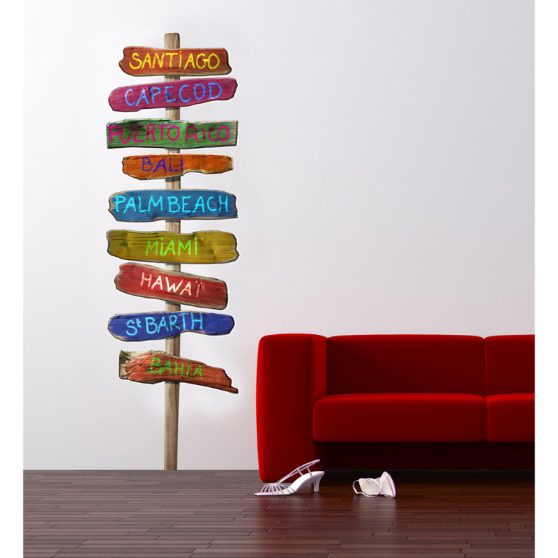 Sticker Beach Direction XXXL 60 x 170 cm
