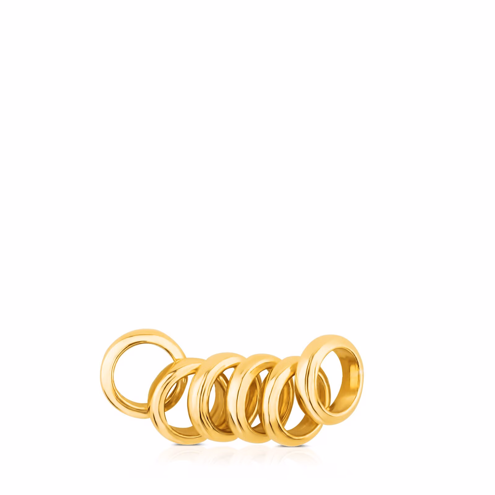 Pack de Anillas con baño de oro 18 kt sobre plata Hold