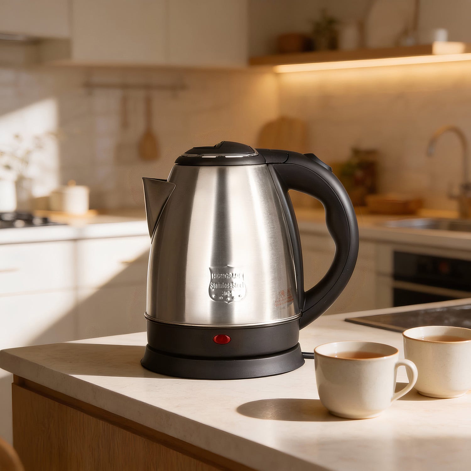 Bollitore elettrico 1,5 litri in acciaio inox