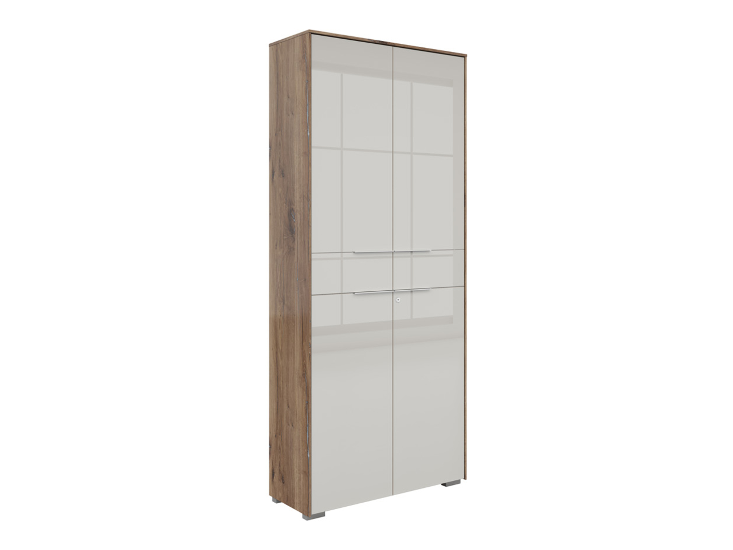 Regał Nevada 80 cm z 2 drzwiami dąb flagstaff ciemny