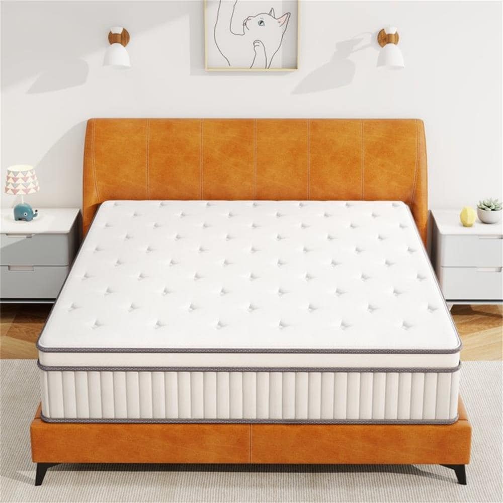 12 Inch Hybrid Full Mattress,Memory Foam Hybrid 12 Inch Full Size Springs Mattresses, Medium Feel Mattress for Pressure Relief