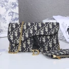 Dior SADDLE bag Blue Dior Oblique Jacquard