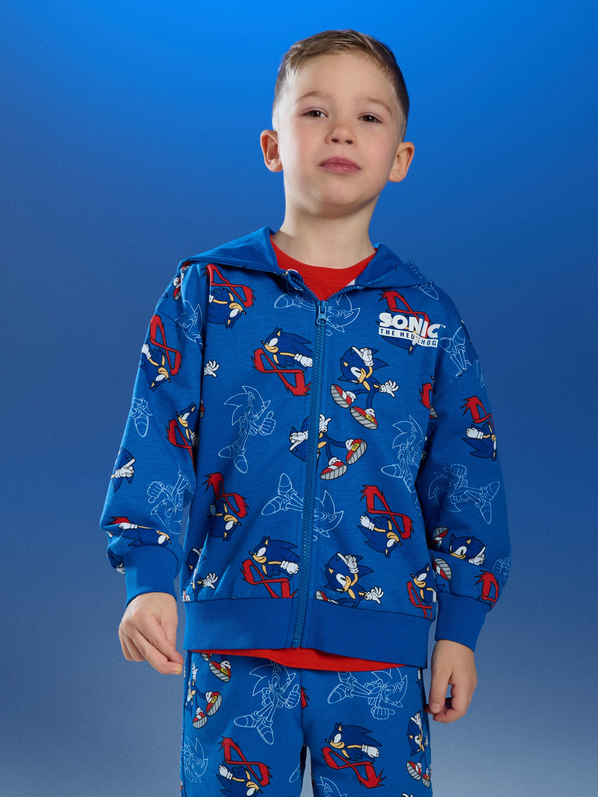 Rozpinana bluza z kapturem Sonic the Hedgehog