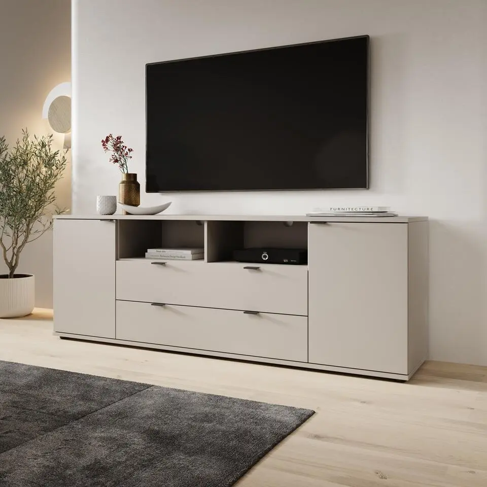 Meubella - Galeno - TV-Meubel - Beige - 180x41x63 cm