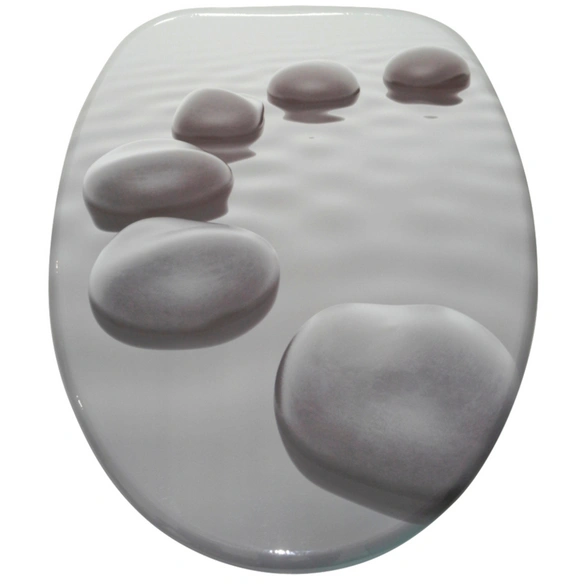 Bad-Accessoire-Set, 6-tlg., Black Stones