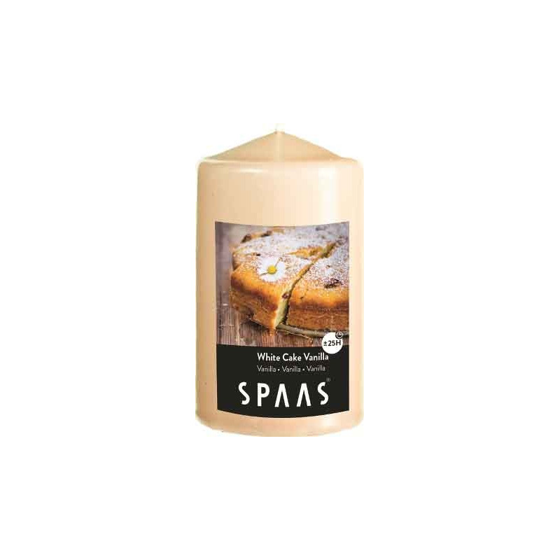 Bougie Cylindre parfumée vanille 10 cm