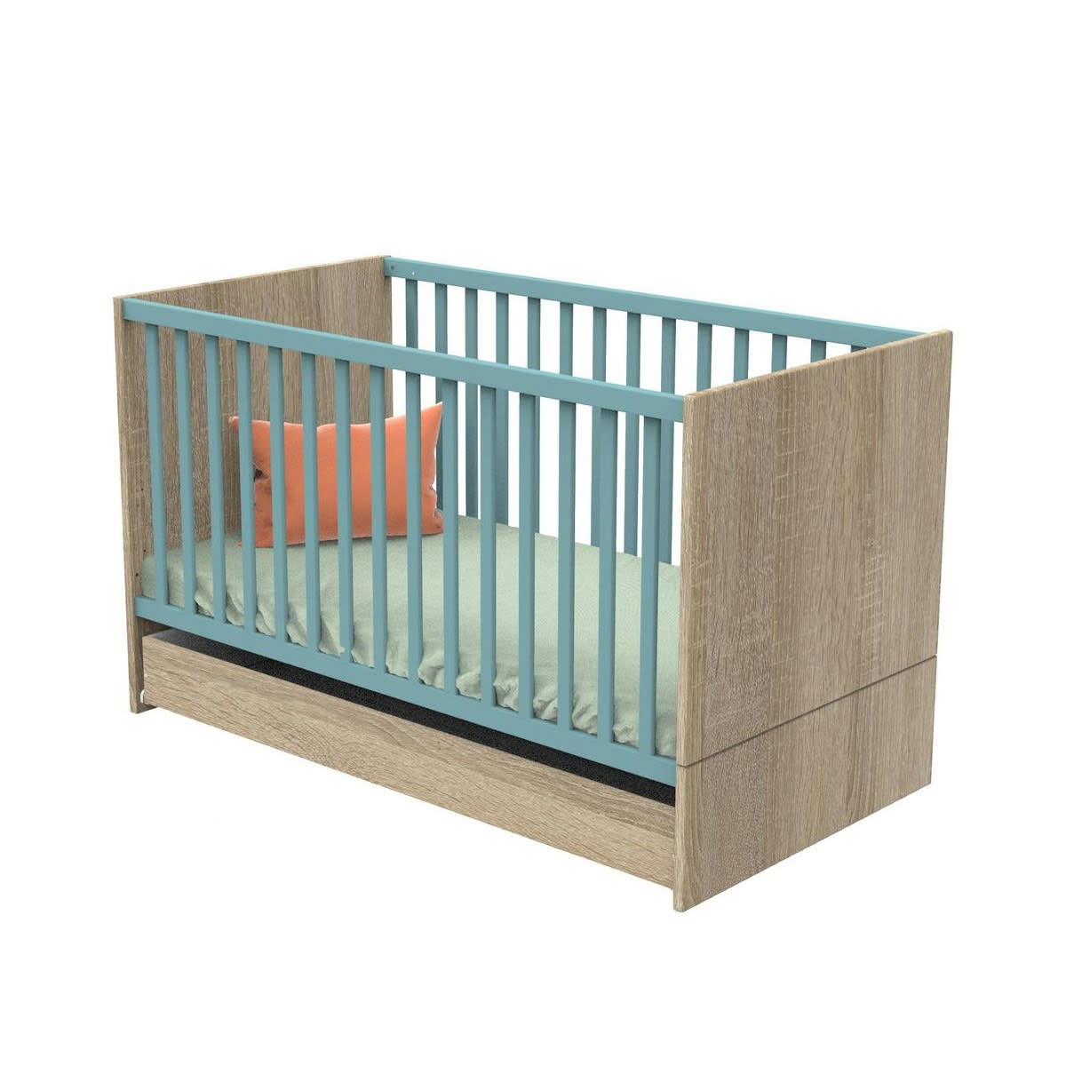 NOVA - Tiroir pour lit 140 x 70 en aggloméré marron