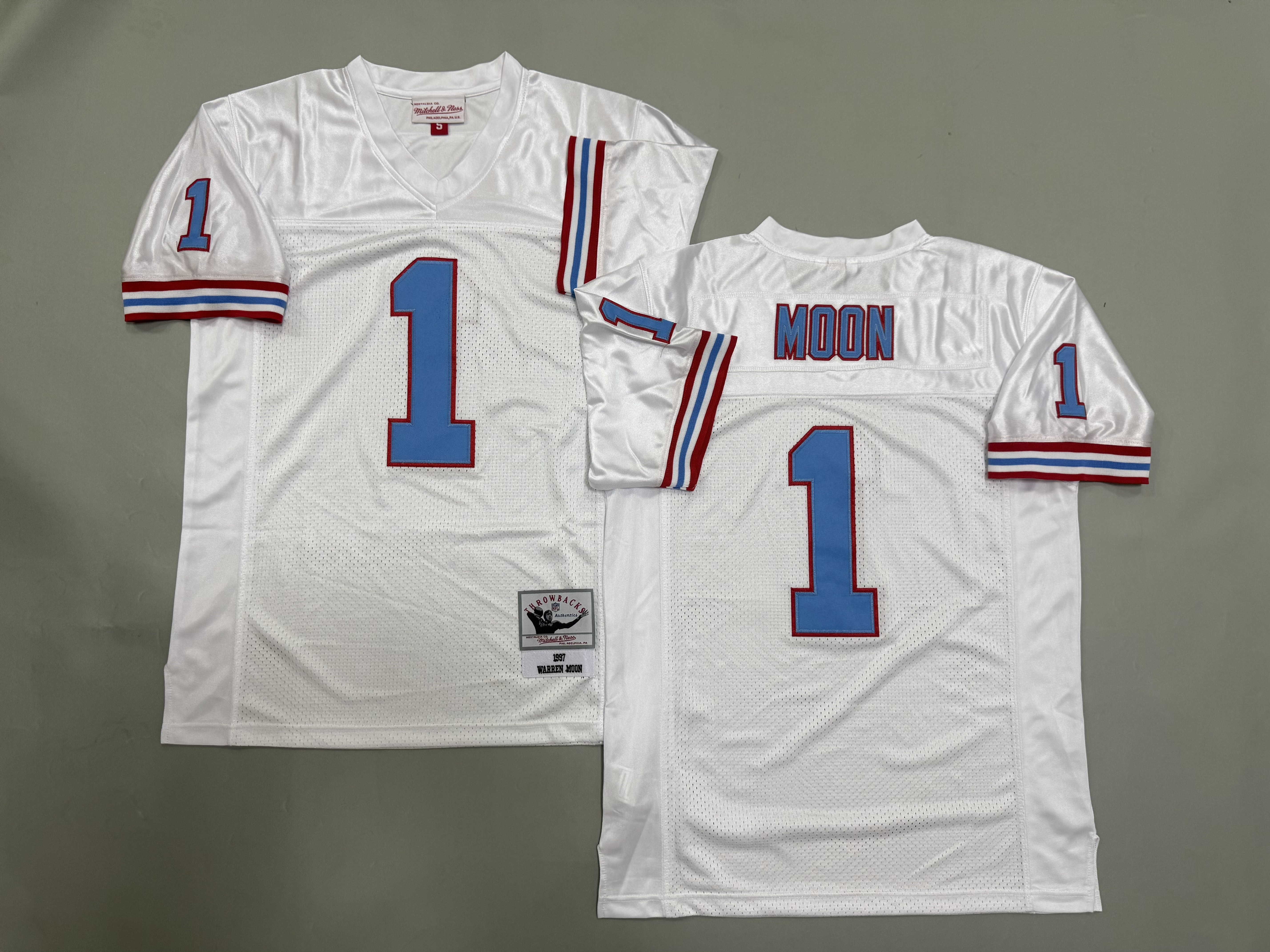 Warren Moon Houston Oilers Authentic Throwback Retired Player Jersey