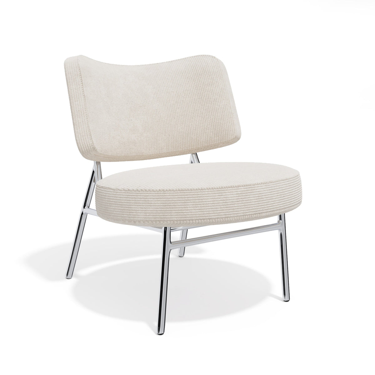 Sia Home - Lounge fauteuil IGGY - corduroy ecru 60cm