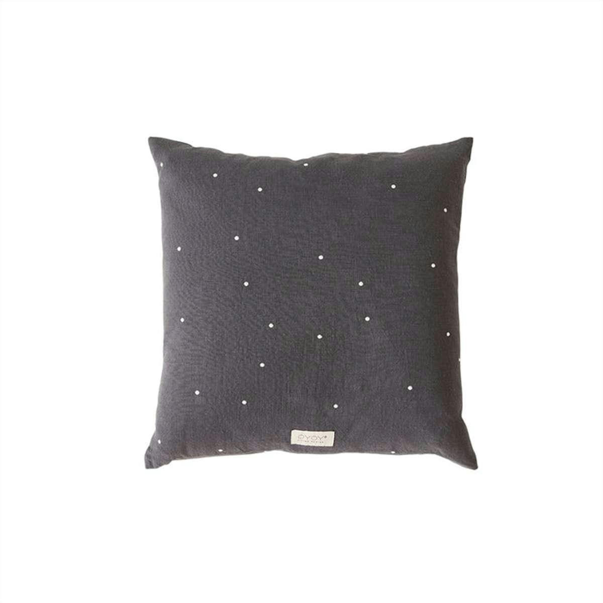 KYOTO - Coussin à pois carré 100% coton organique 50x50cm