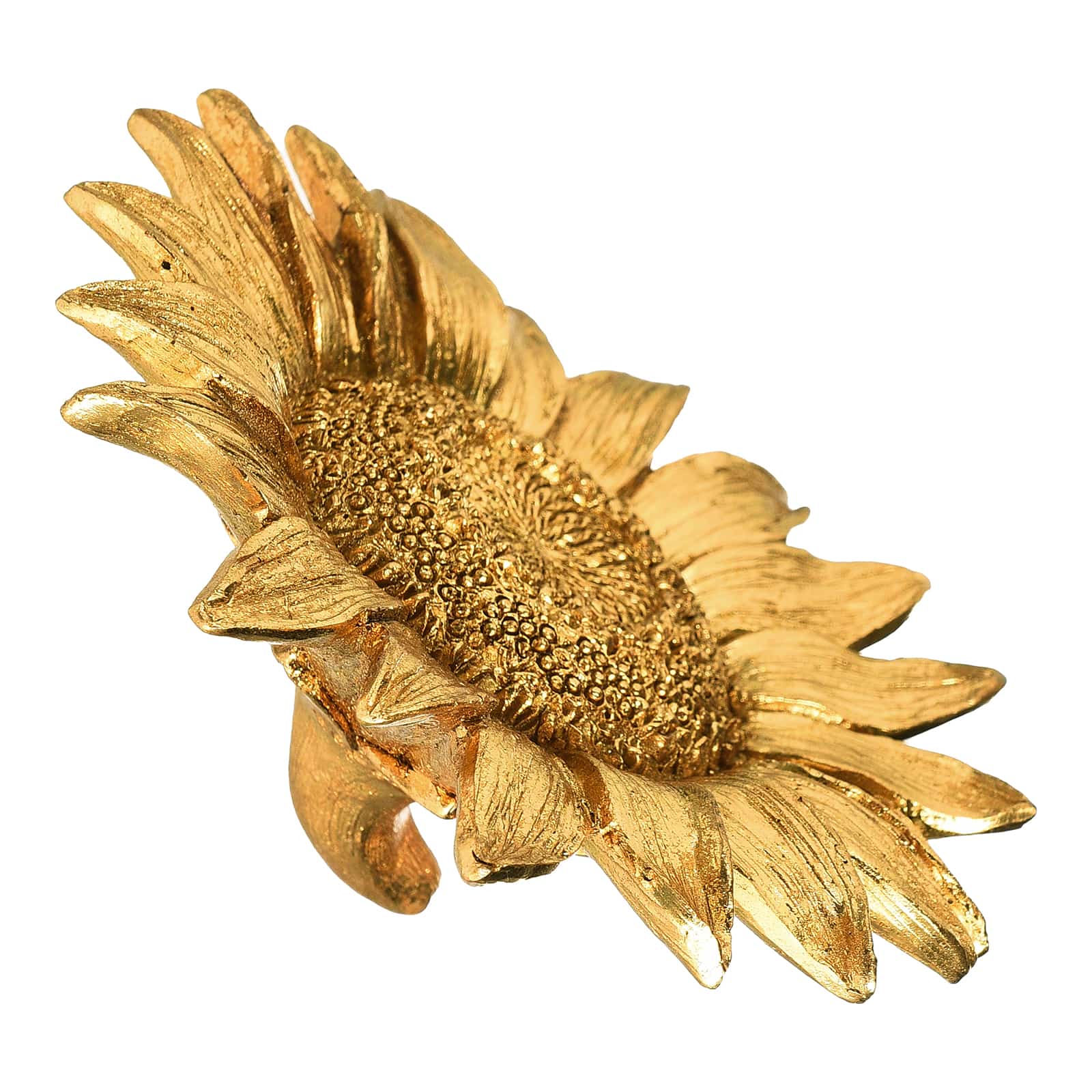 Deko-Objekt Sonnenblume Gold, ⌀ 12.5 cm, T 85 mm