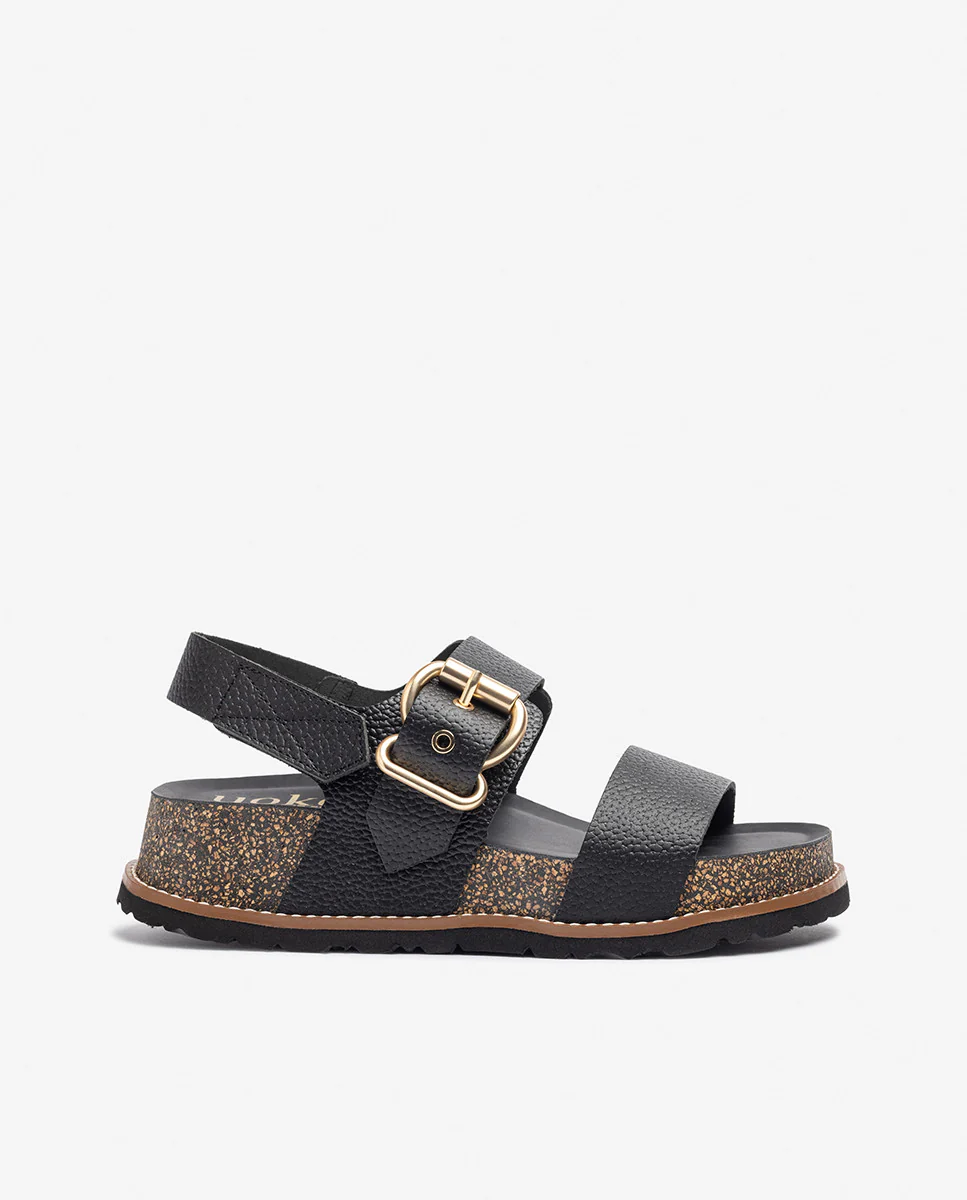 Sandalia de plataforma OCA-254 negro