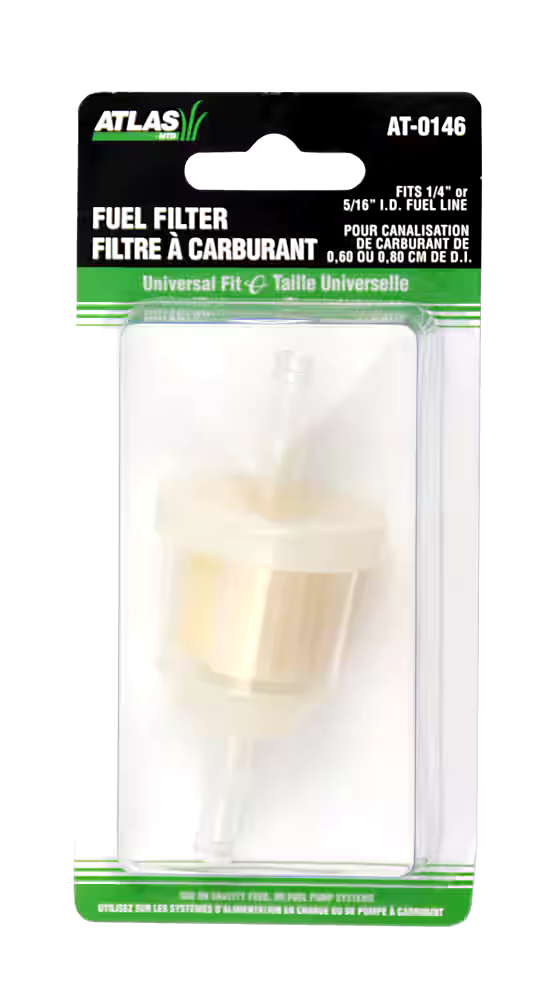 Atlas Universal Lawn Mower Fuel Filter fits 1/4