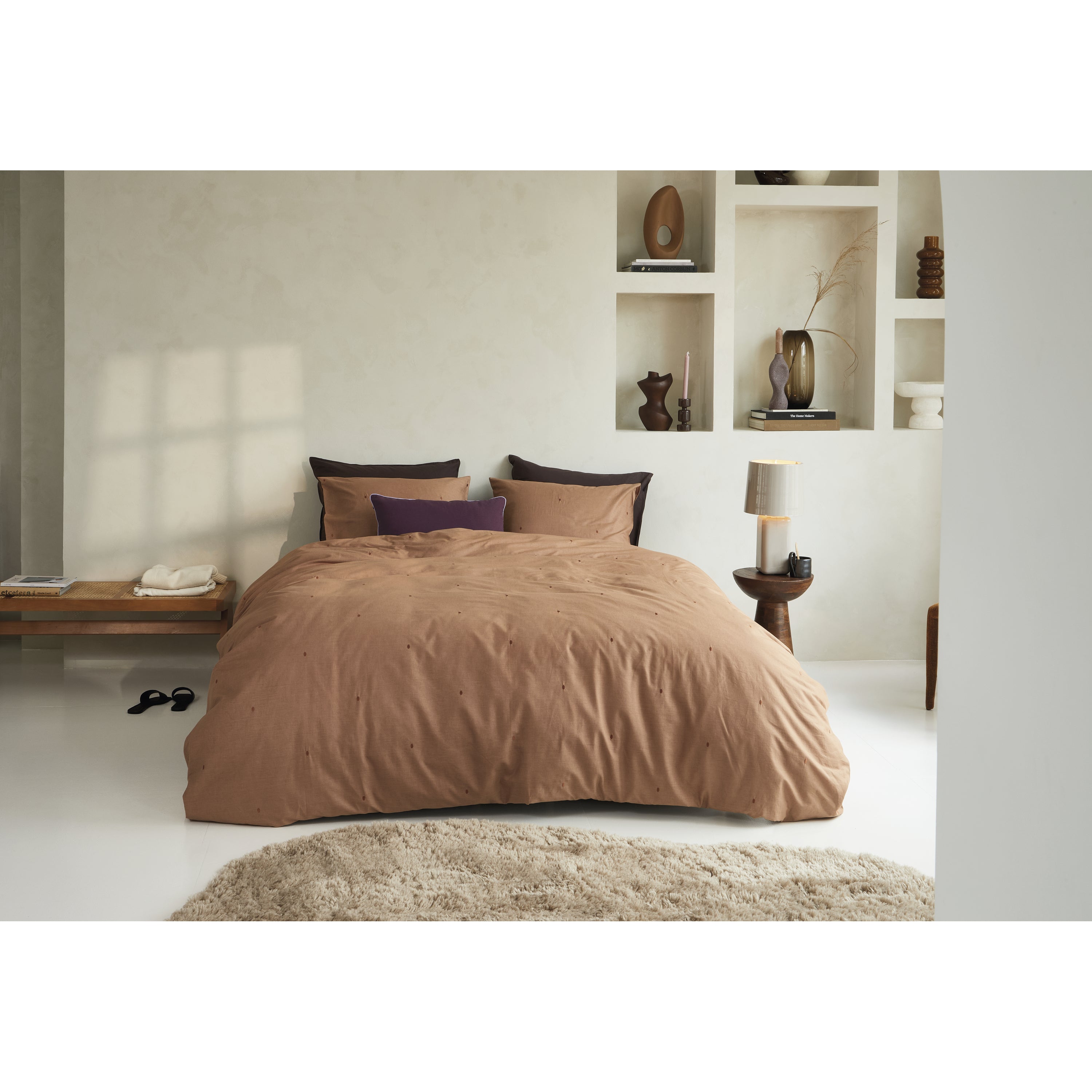 Beddinghouse Monsoon Licht terra Dekbedovertrek 140 x 200/220 cm