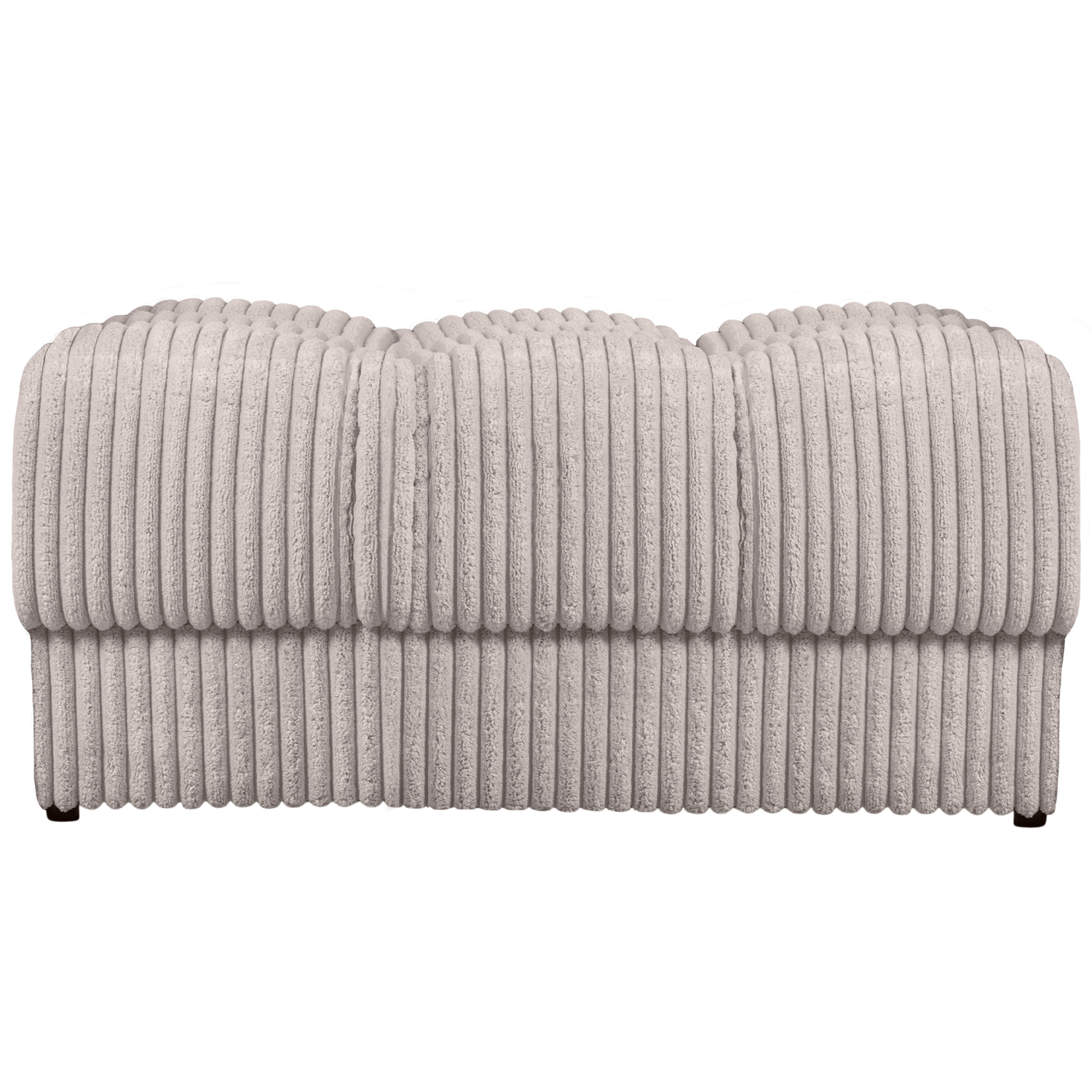 WOOOD hocker Second Date - Grove Ribstof - Naturel - 42x82x61