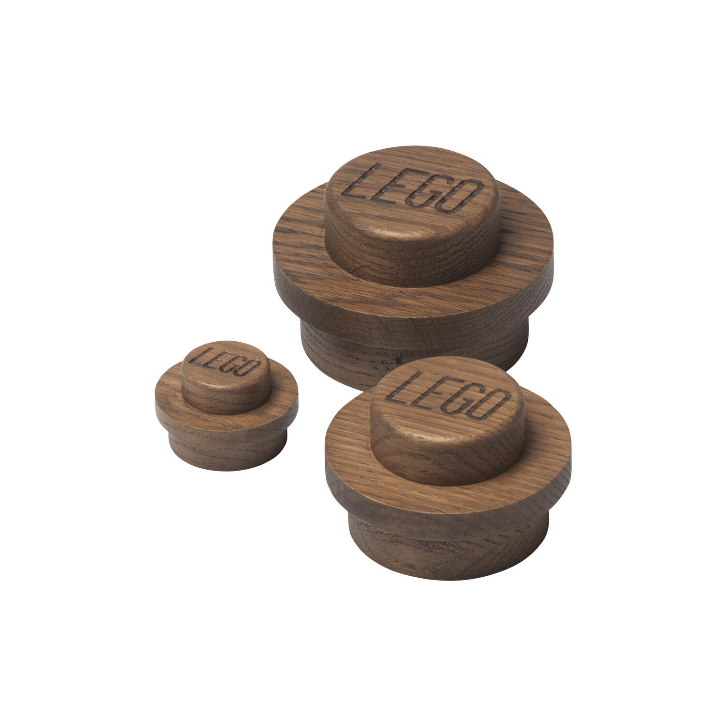 LEGO&reg; 1x1 knages&aelig;t, mørkbejdset eg