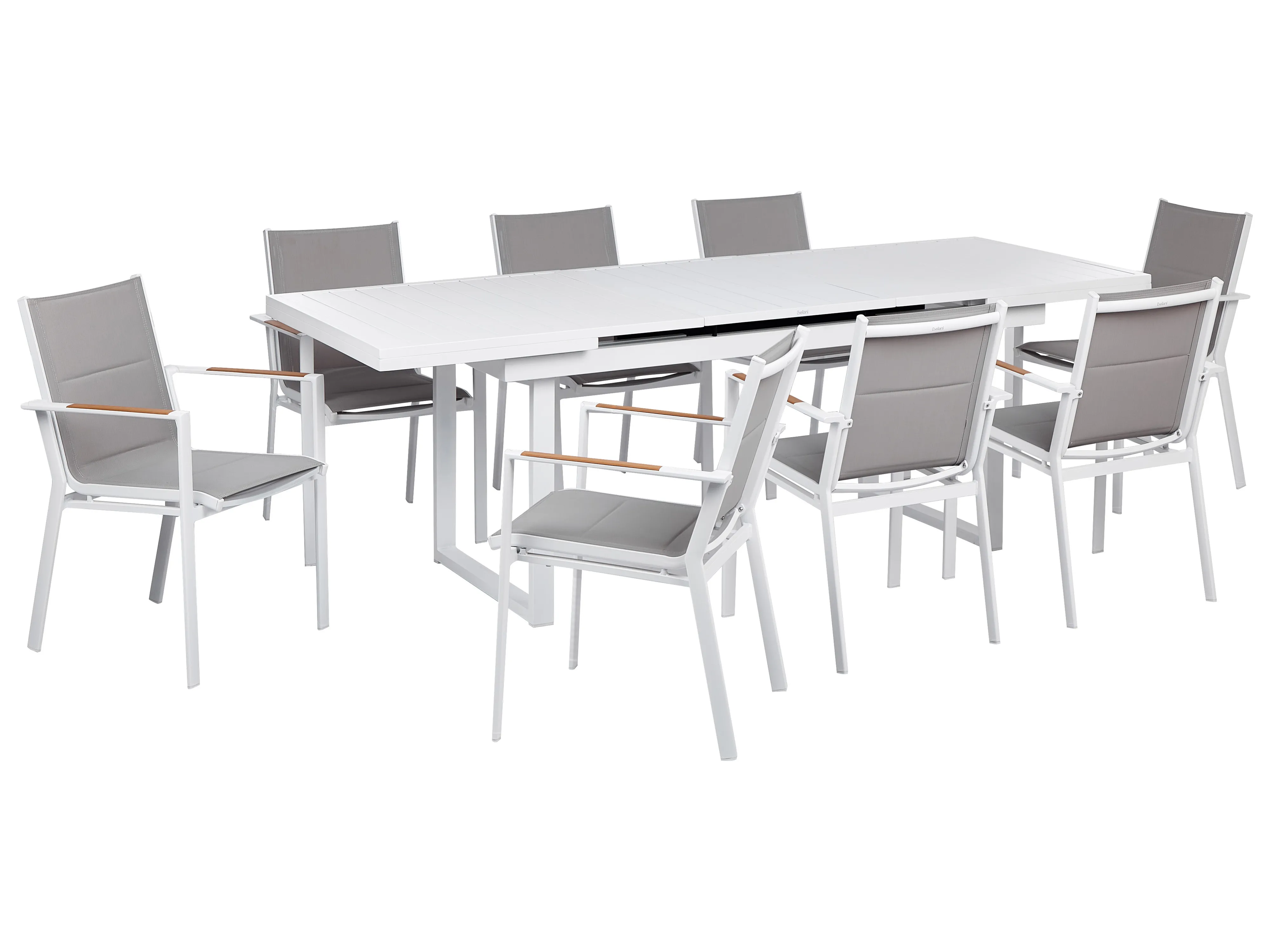 Garden Dining Set 6 Seater VALCANETTO/BUSSETO Metal Grey