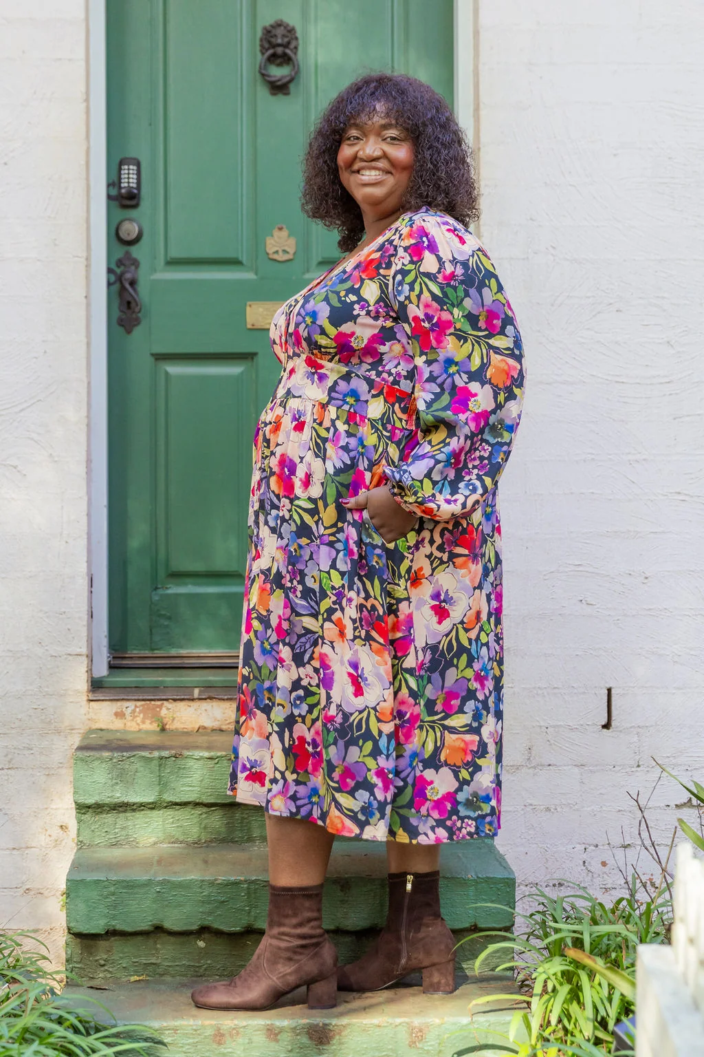 Aura Dress in Winter Bouquet