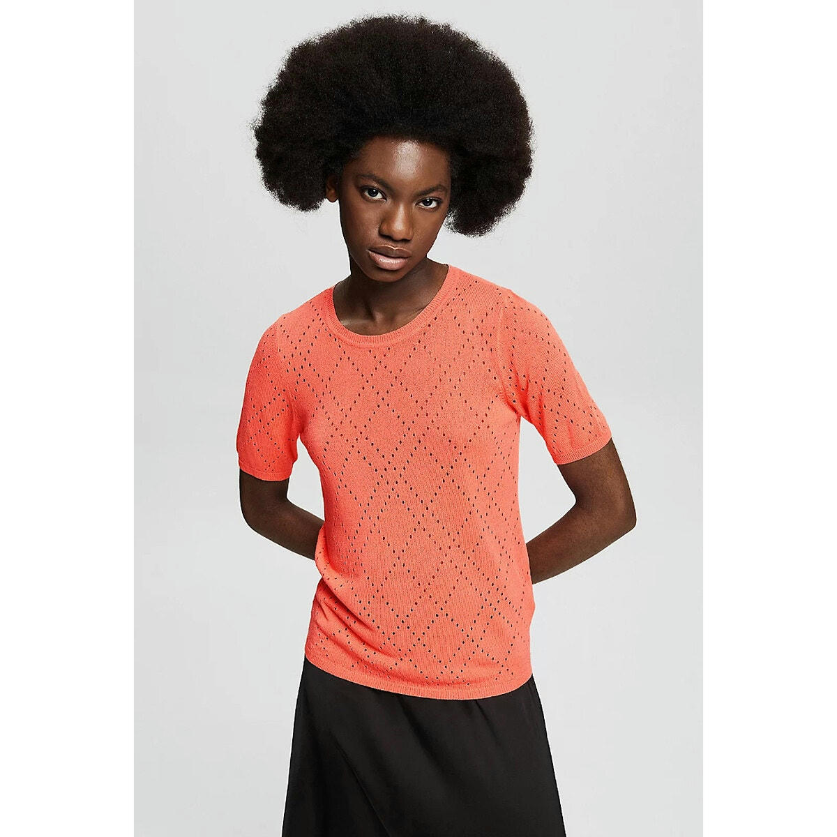Pull col rond en fine maille