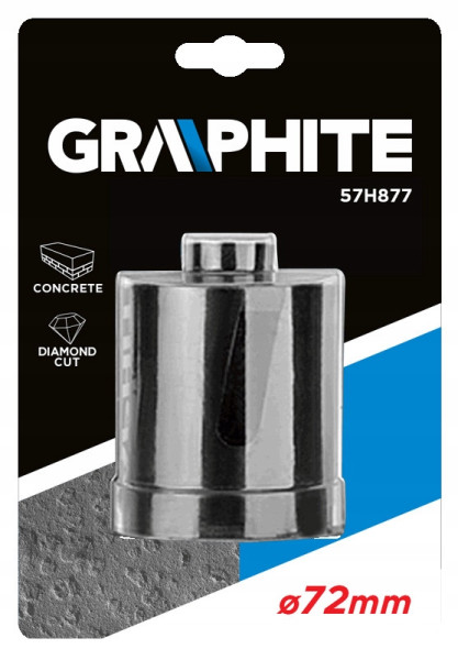 Otwornica diamentowa 72x8x75 mm GRAPHITE 57H877