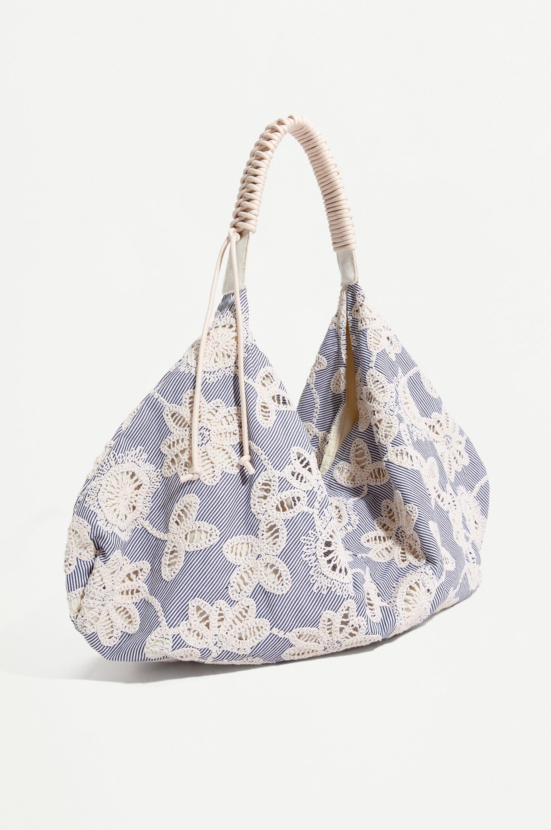 Bolso canvas bordado