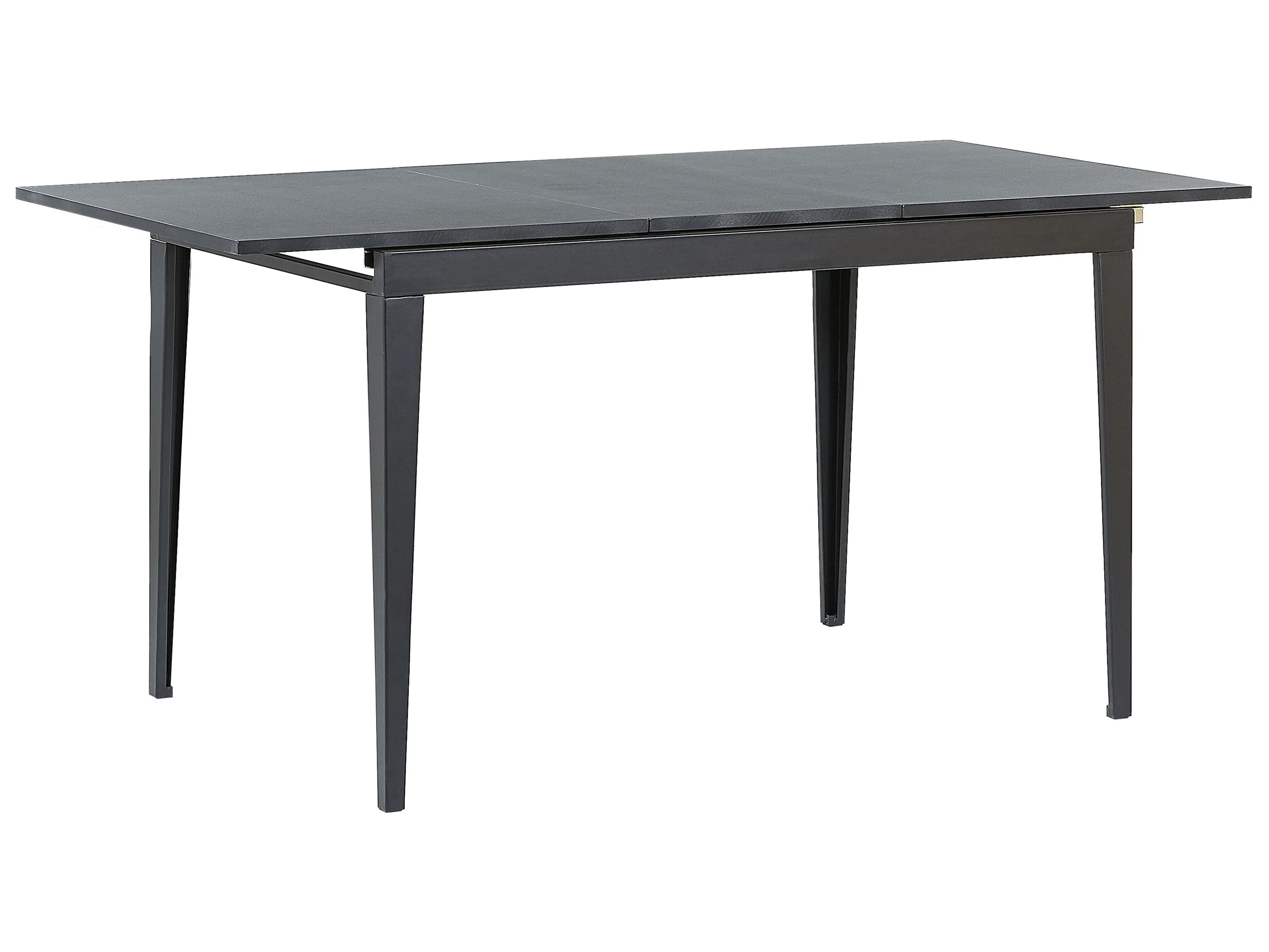 Extending Dining Table NORLEY Black 120/160 cm 80 cm