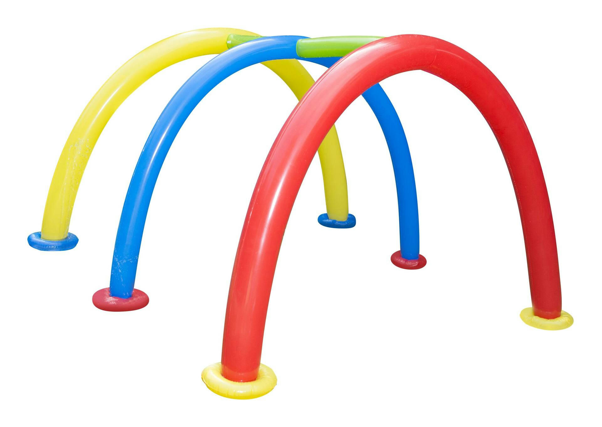 Banzai Inflatable Splash Tunnel Sprinkler, Kids' Outdoor Summer Water Play Toy, Age 3+