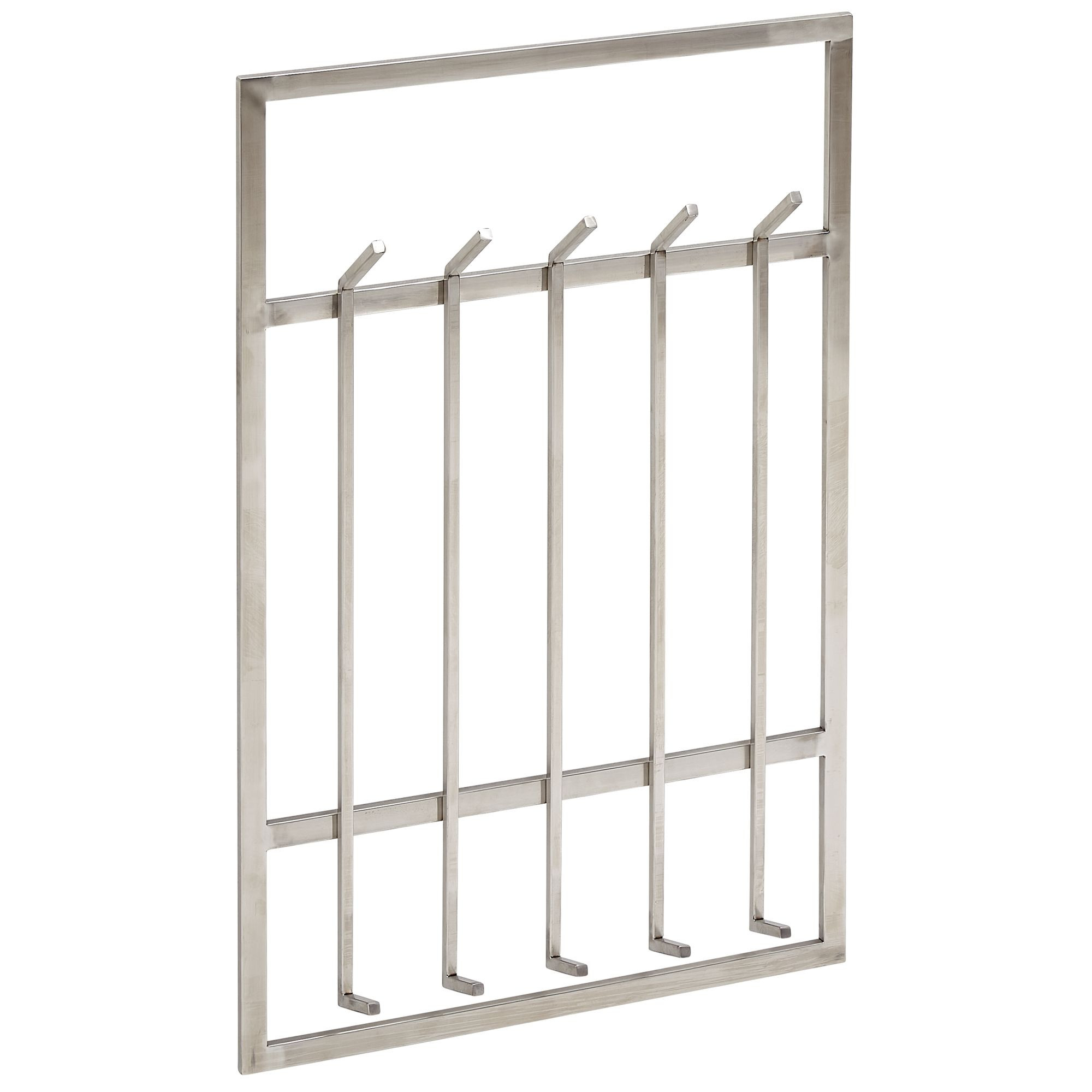 FineBuy Wieszak ścienny metal srebrny