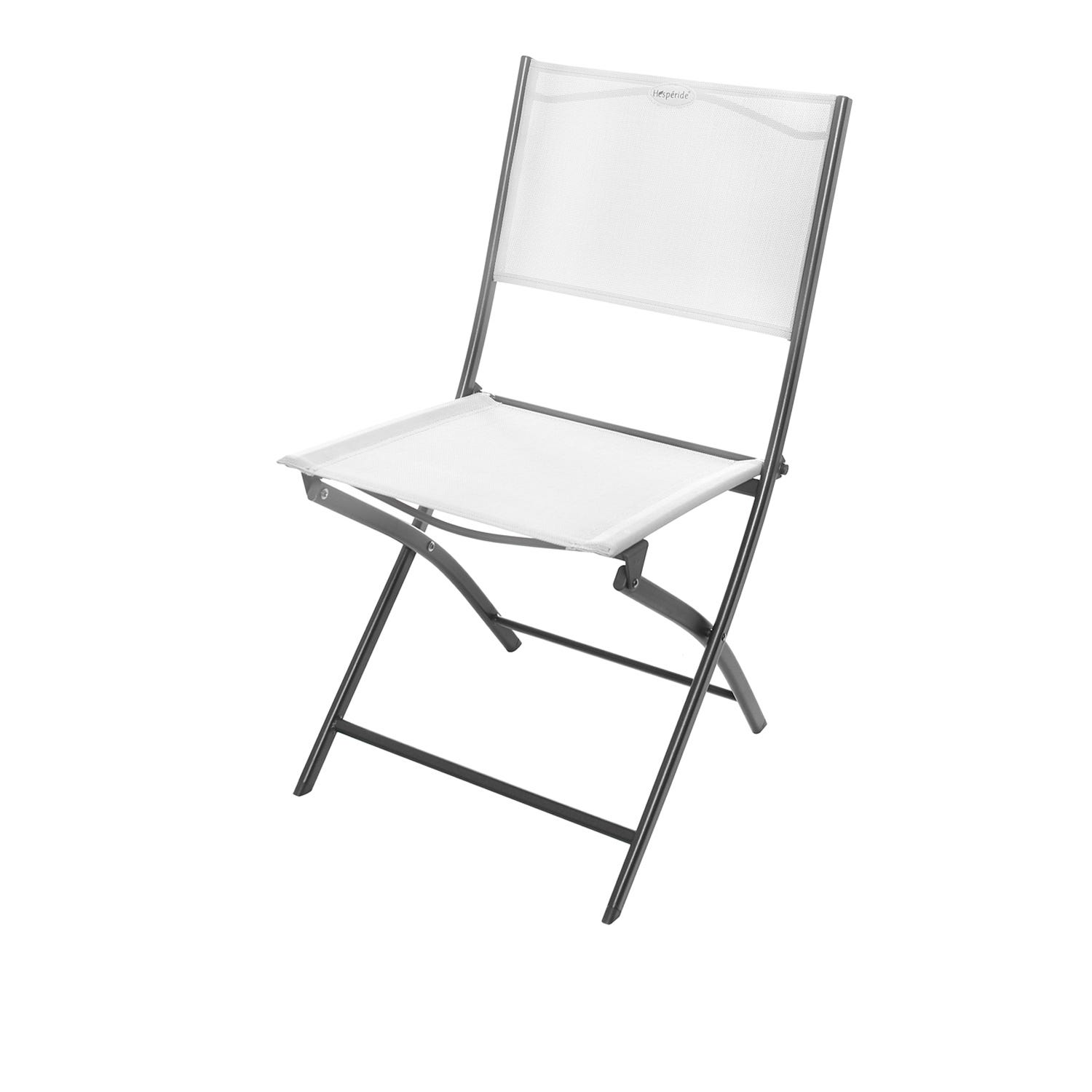 Sedia pieghevole con struttura in acciaio, 46x52x86 cm