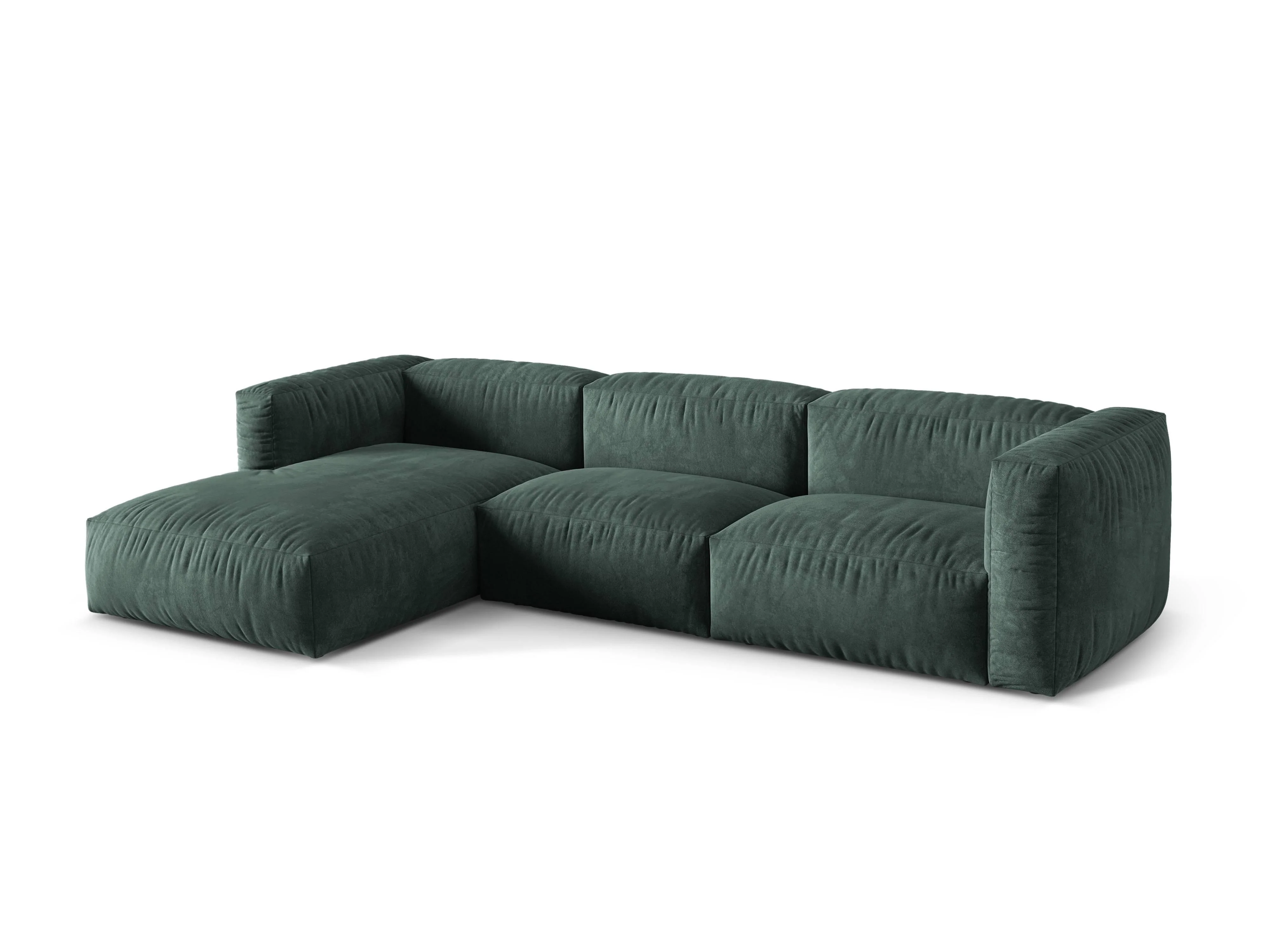 3-zits hoekbank Martina links velvet