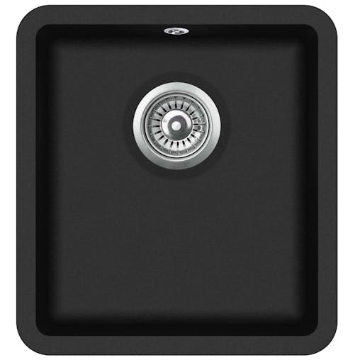 NNEVL Granite Kitchen Sink Single Basin Black