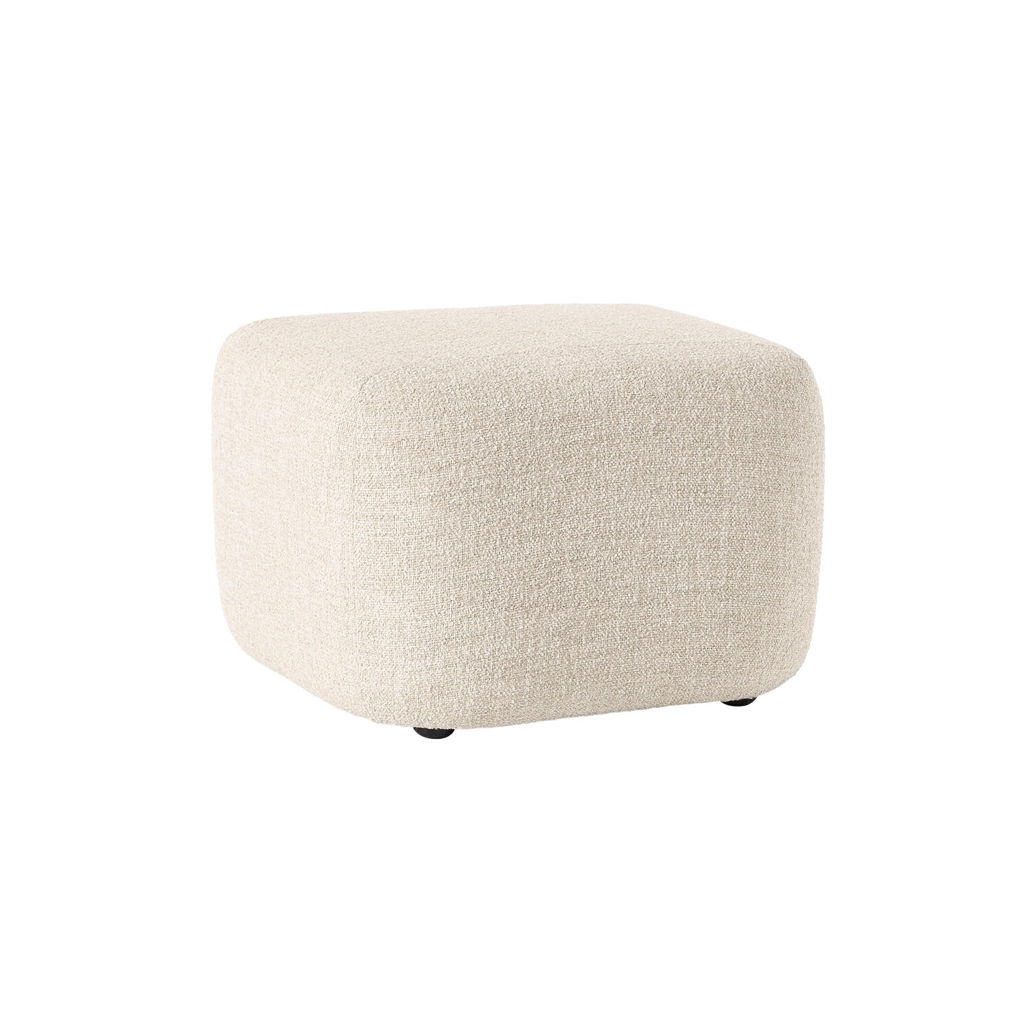 Wolke Ottoman, boucl&eacute; light beige