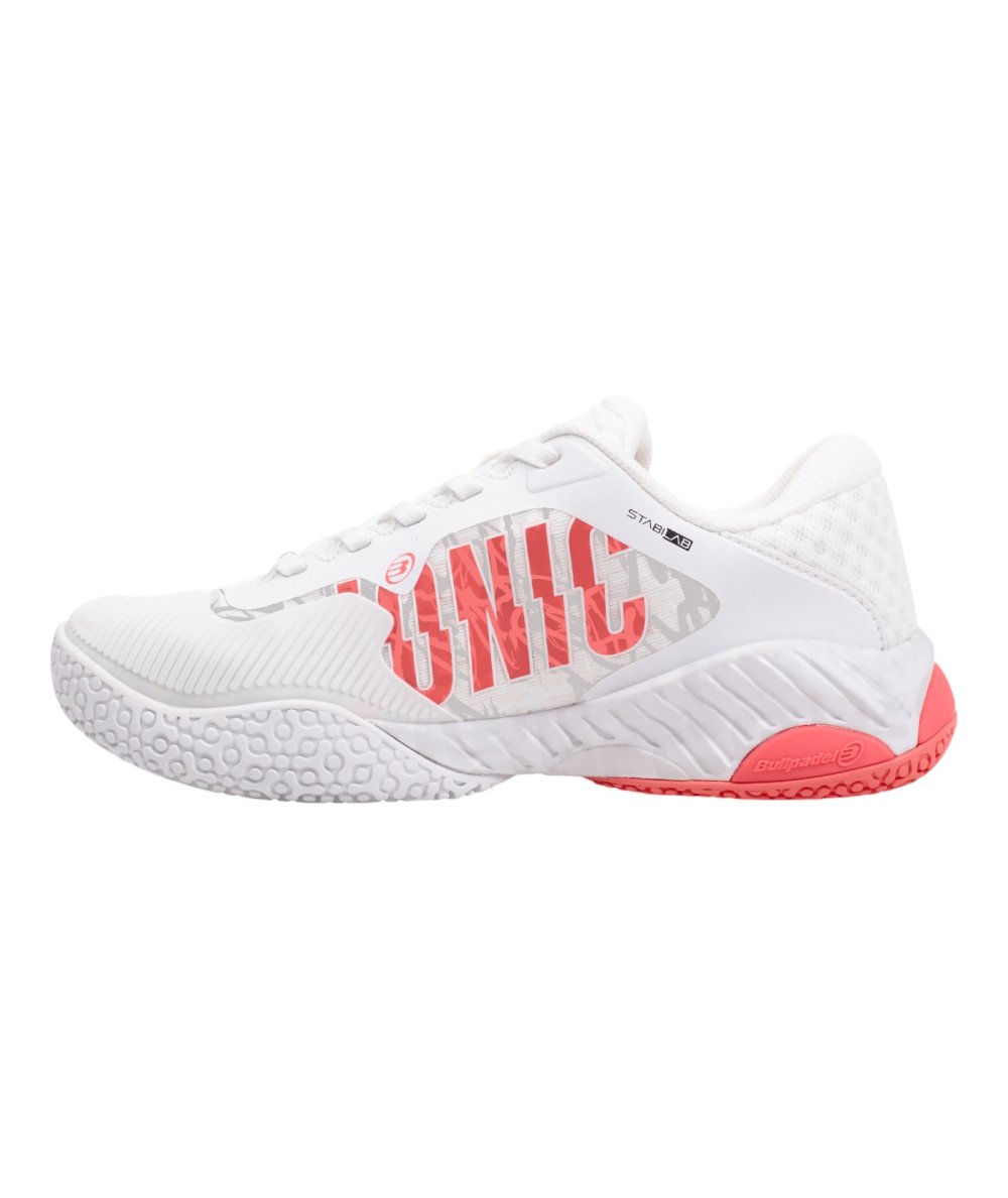 ZAPATILLA BULLPADEL IONIC W 25V BLANCO Y ROSA