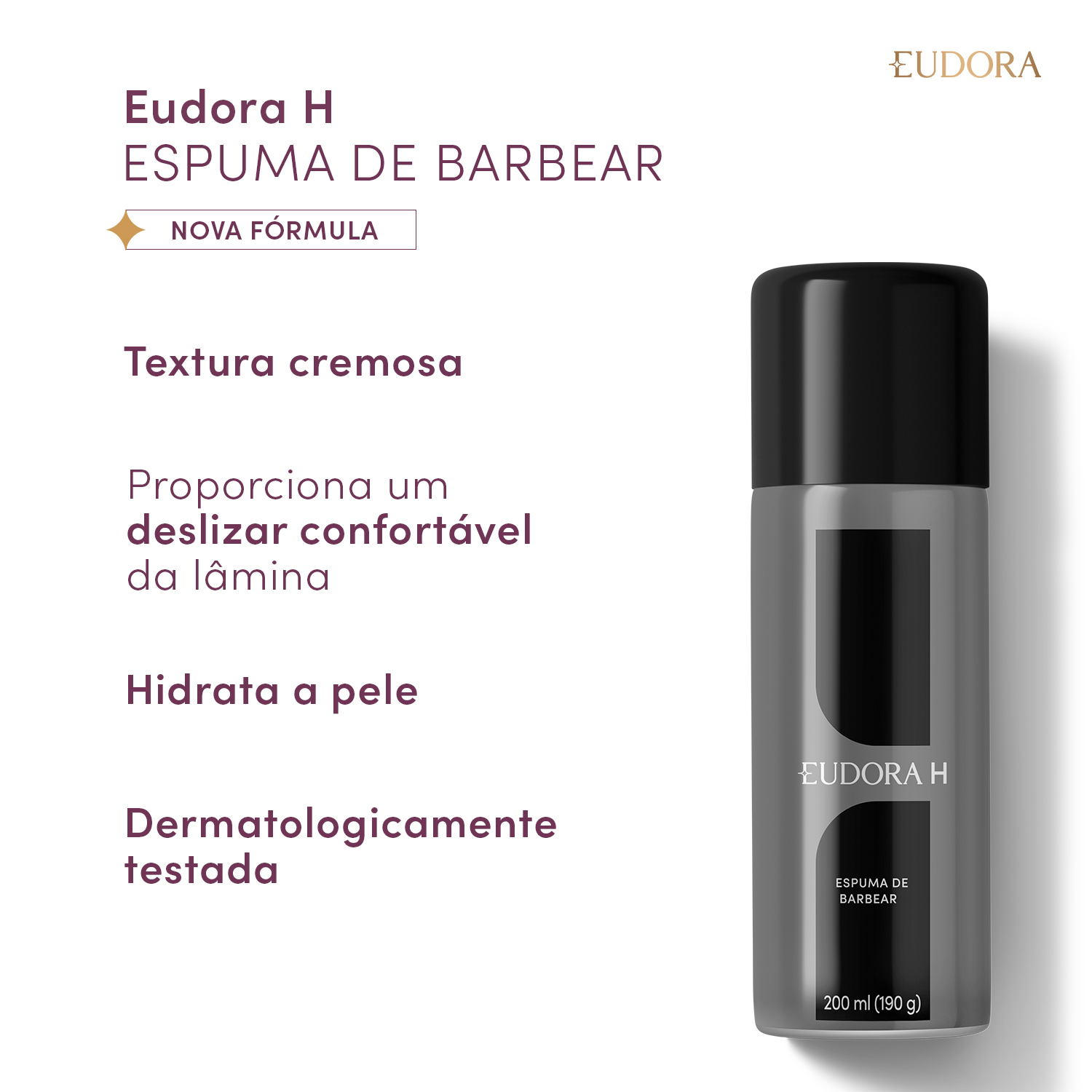 Espuma de Barbear Eudora H 200ml