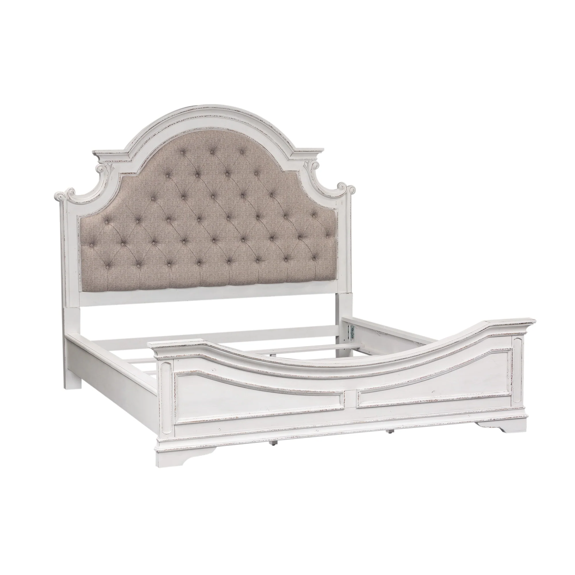 Liberty Furniture Magnolia Manor Upholstered Bed, Dresser & Mirror, Chest - California King, King or Queen