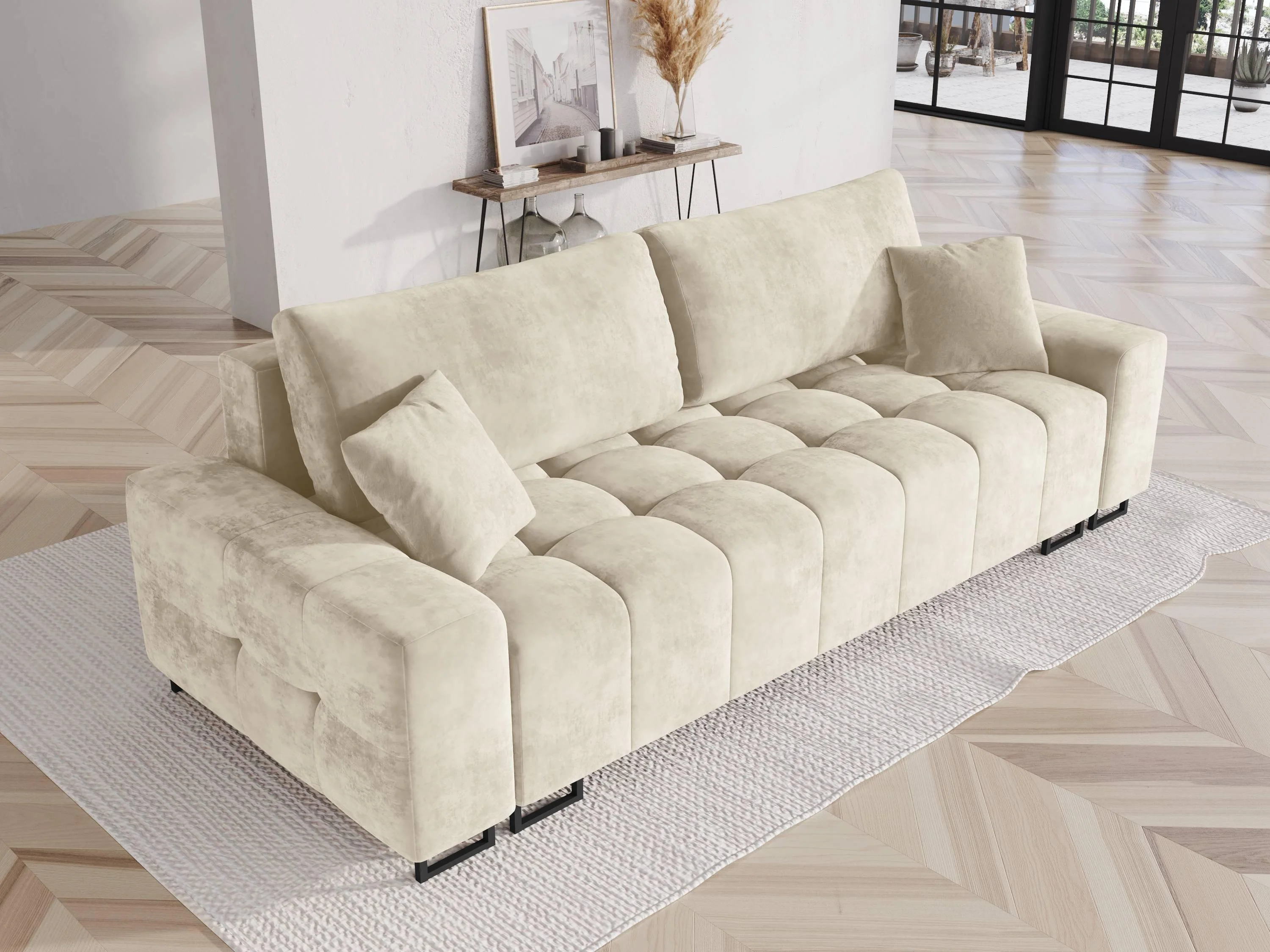 Slaapbank met opbergvak Wicklow velvet