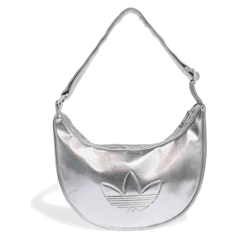 adidas Originals Adicolor Half Crescent Metallic PU 5L shoulder bag