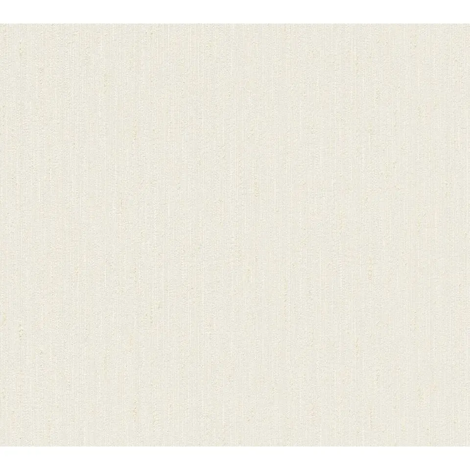 A.S. Cr&eacute;ation behang linnenstructuur beige en cr&egrave;me - 53 cm x 10.05 m